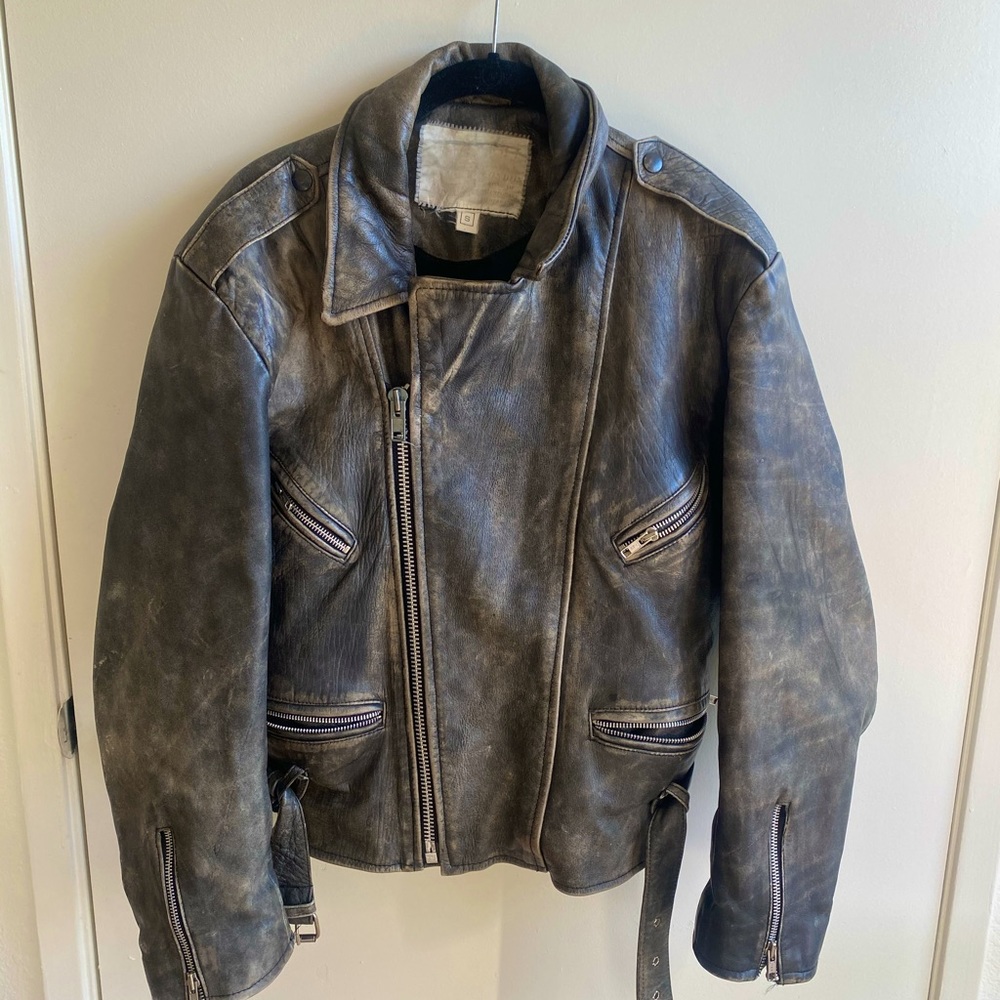 Vintage 70s A.M.I London Leather Biker Jacket SOLD